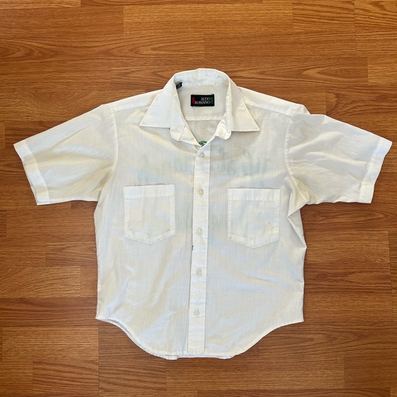 Vintage Embroidered Swing Band Short Sleeve Button Up Shirt size M/L - Picture 4 of 11